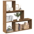 Miniatyrbilde 2 av 11: vidaXL Bokhylle 3 etasjer artisan eik 123x29x123 cm konstruert tre