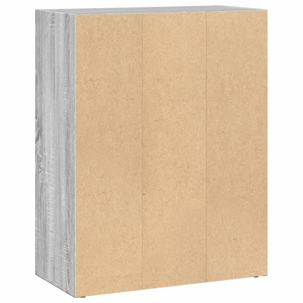 vidaXL bogreol 60x30x77 cm konstrueret træ grå sonoma-eg