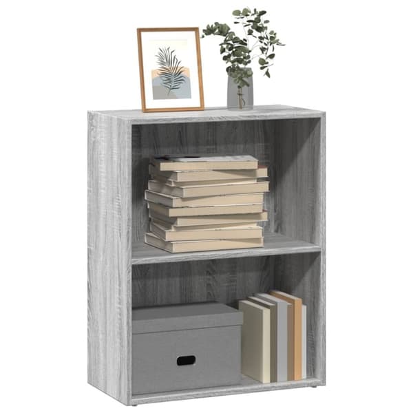 vidaXL bogreol 60x30x77 cm konstrueret træ grå sonoma-eg