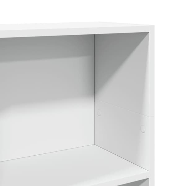 vidaXL Bokhylle hvit 40x24x109 cm konstruert tre