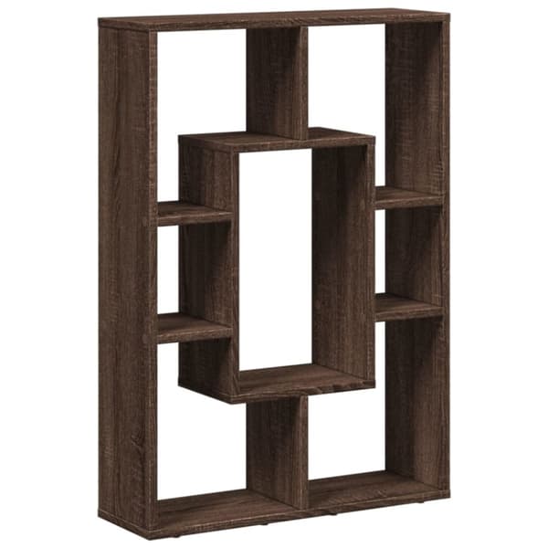 vidaXL bogreol 63x20x90 cm konstrueret træ brun egetræsfarve