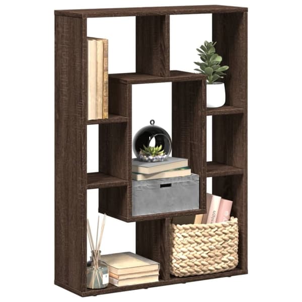 vidaXL bogreol 63x20x90 cm konstrueret træ brun egetræsfarve