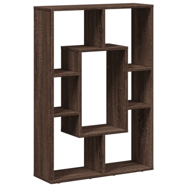 vidaXL bogreol 63x20x90 cm konstrueret træ brun egetræsfarve