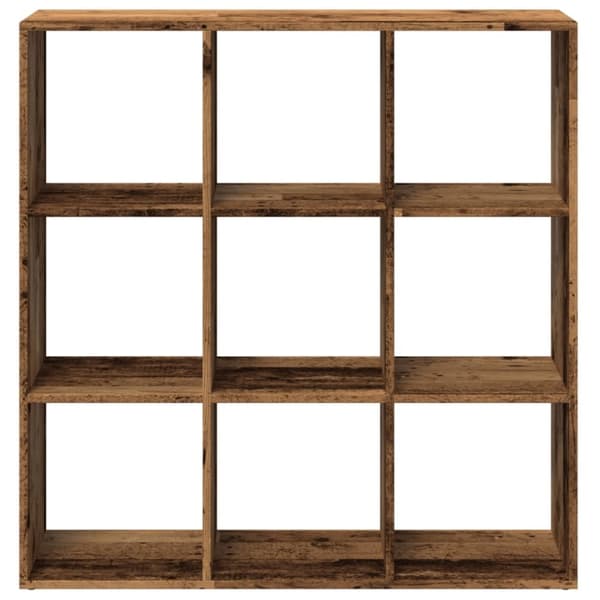 vidaXL Huoneenjakaja/kirjahylly vanha puu 102x29x103,5 cm tekninen puu