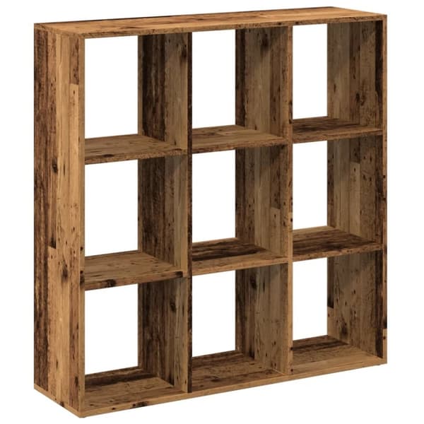 vidaXL Huoneenjakaja/kirjahylly vanha puu 102x29x103,5 cm tekninen puu