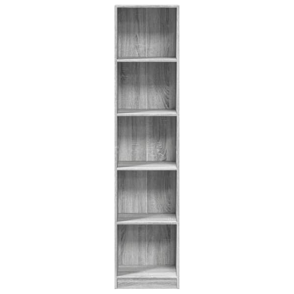 vidaXL bogreol 40x24x176 cm konstrueret træ grå sonoma-eg