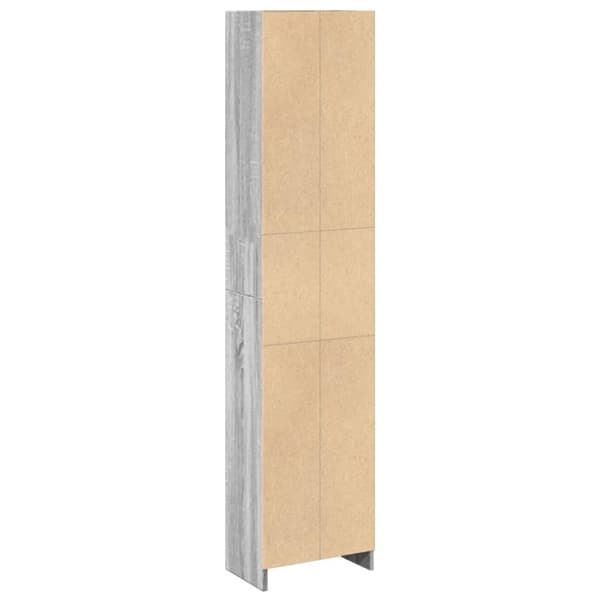 vidaXL bogreol 40x24x176 cm konstrueret træ grå sonoma-eg
