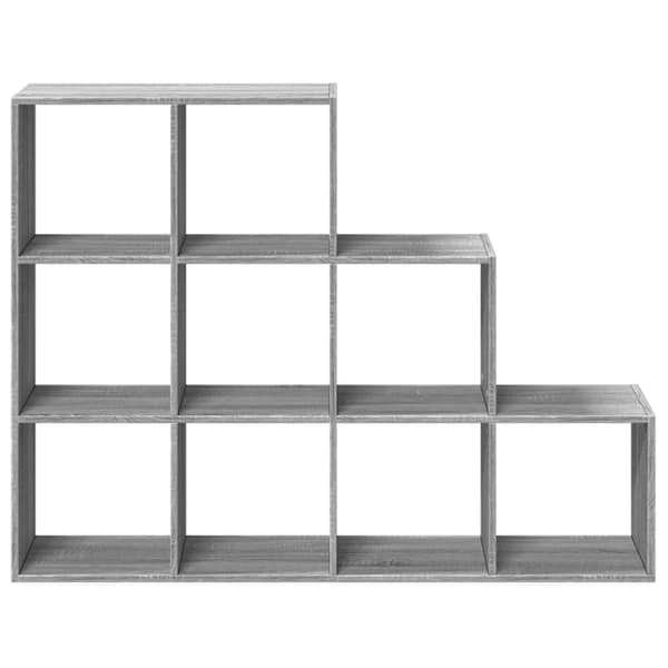 vidaXL bogreol/rumdeler 137,5x29x103,5 konstrueret træ grå sonoma-eg
