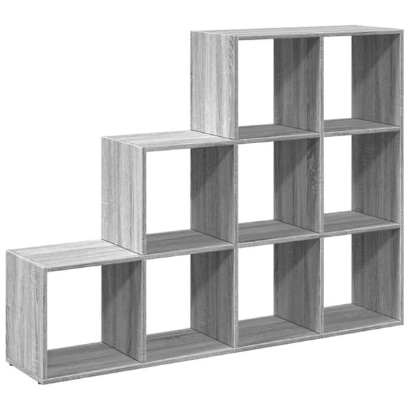 vidaXL bogreol/rumdeler 137,5x29x103,5 konstrueret træ grå sonoma-eg
