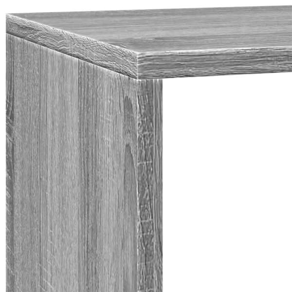 vidaXL bogreol/rumdeler 137,5x29x103,5 konstrueret træ grå sonoma-eg