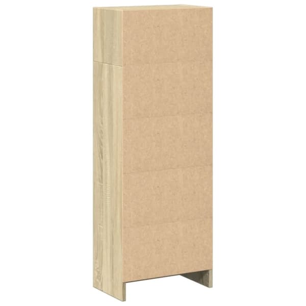 vidaXL bogreol 40x24x109 cm konstrueret træ sonoma-eg