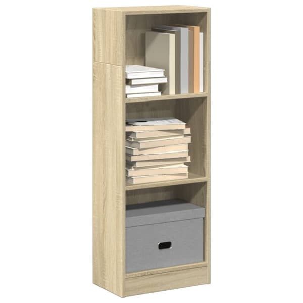 vidaXL bogreol 40x24x109 cm konstrueret træ sonoma-eg