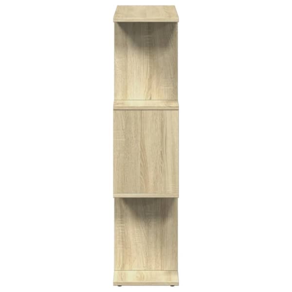 vidaXL Huoneenjakaja 3 tasoa Sonoma-tammi 70x24x97 cm tekninen puu