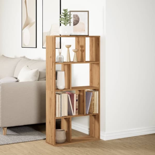 vidaXL Bokhylla ek 60x20x120 cm konstruerat trä
