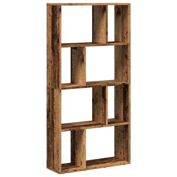 vidaXL bogreol 60x20x120 cm konstrueret træ antikt træ