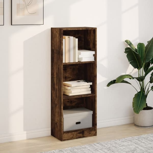 vidaXL bogreol 40x24x109 cm konstrueret træ røget egetræsfarve