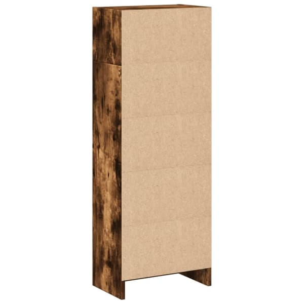 vidaXL bogreol 40x24x109 cm konstrueret træ røget egetræsfarve