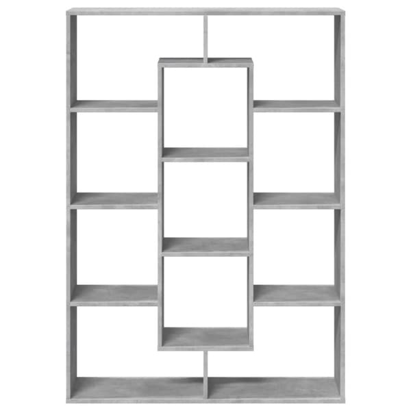 vidaXL bogreol 102x29x143 cm konstrueret træ betongrå