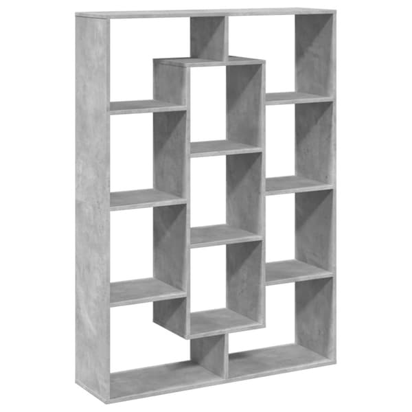 vidaXL bogreol 102x29x143 cm konstrueret træ betongrå
