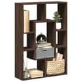 Miniatyrbilde 2 av 11: vidaXL Bokhylle brun eik 63x20x90 cm konstruert tre