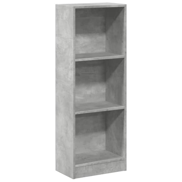 vidaXL bogreol 40x24x109 cm konstrueret træ betongrå