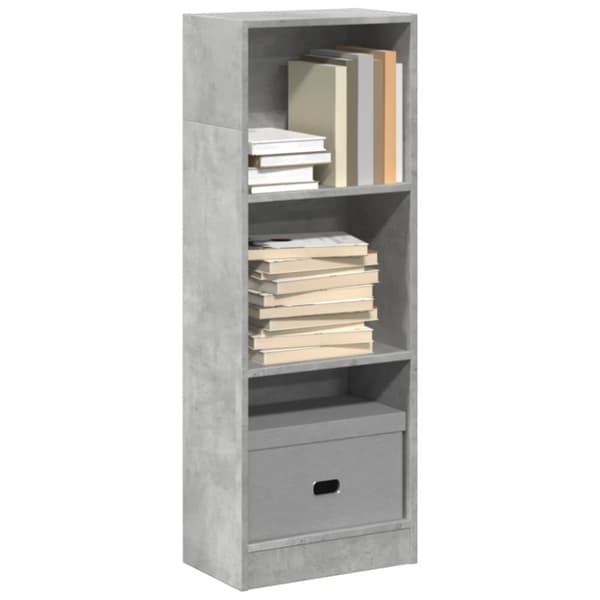 vidaXL bogreol 40x24x109 cm konstrueret træ betongrå