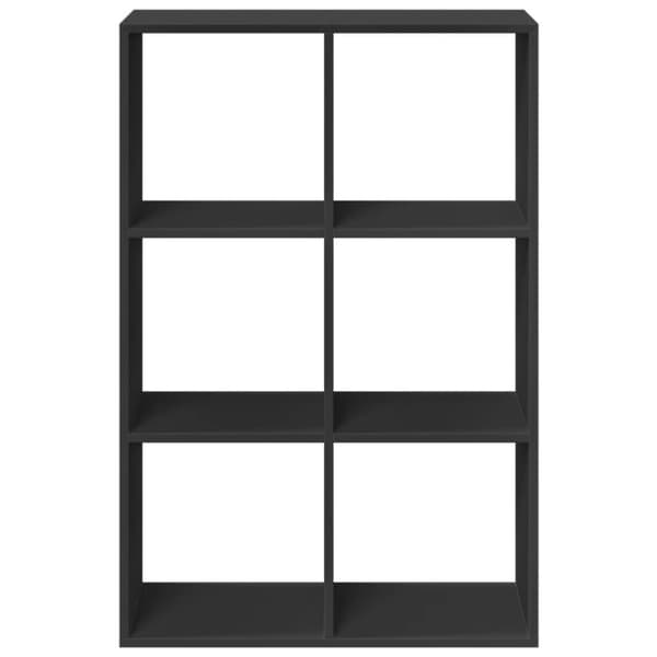 vidaXL bogreol/rumdeler 69,5x29x103,5 cm konstrueret træ sort