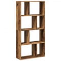 Miniatyrbilde 3 av 11: vidaXL Bokhylle gammelt tre 60x20x120 cm konstruert tre