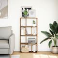 Miniatyrbilde 4 av 11: vidaXL Bokhylle gammelt tre 60x20x120 cm konstruert tre