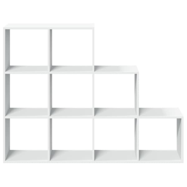 vidaXL bogreol/rumdeler 137,5x29x103,5 cm konstrueret træ hvid