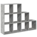 Miniatyrbillede 3 af 11: vidaXL bogreol/rumdeler 137,5x29x103,5 cm konstrueret træ betongrå