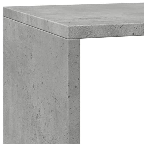 vidaXL bogreol/rumdeler 137,5x29x103,5 cm konstrueret træ betongrå