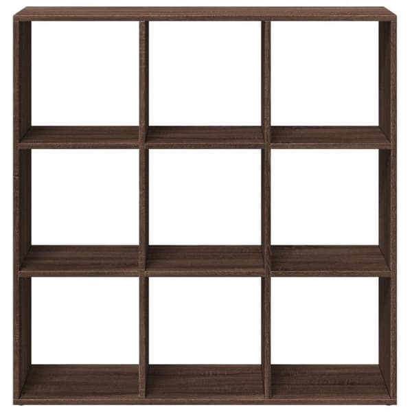 vidaXL bogreol/rumdeler 102x29x103,5 cm konstrueret træ brun egetræ