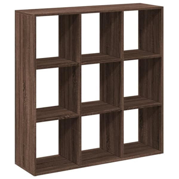 vidaXL bogreol/rumdeler 102x29x103,5 cm konstrueret træ brun egetræ