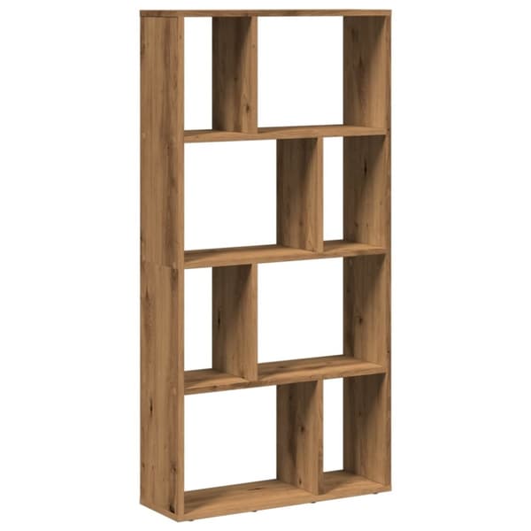 vidaXL bogreol 60x20x120 cm konstrueret træ egetræsfarvet