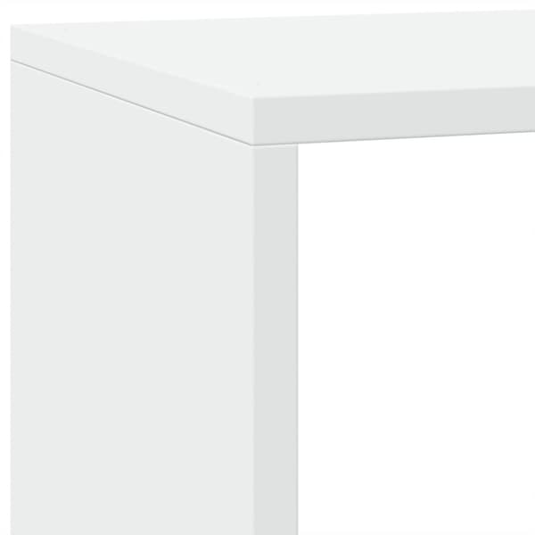 vidaXL Bokhylle 3 etasjer hvit 137,5x29x103,5 cm konstruert tre