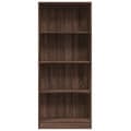 Miniatyrbilde 5 av 11: vidaXL Bokhylle brun eik 60x24x143 cm konstruert tre