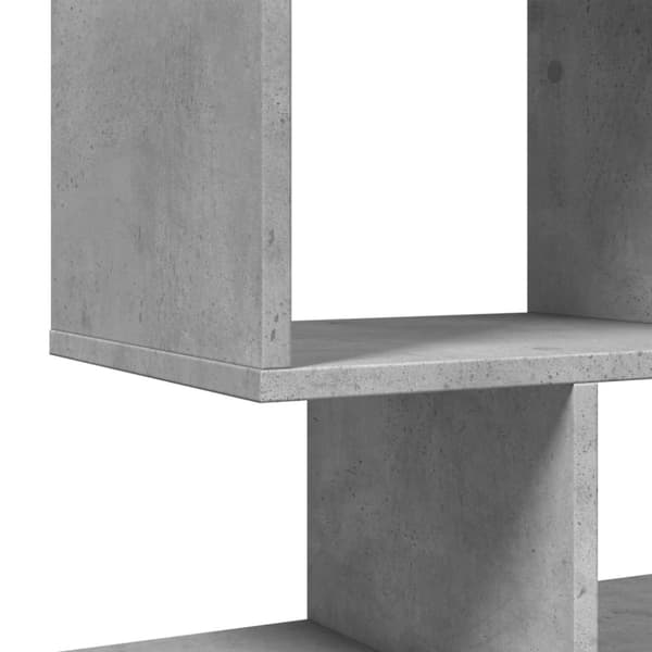 vidaXL Romdeler bokhylle betonggrå 92x29x112 cm konstruert tre
