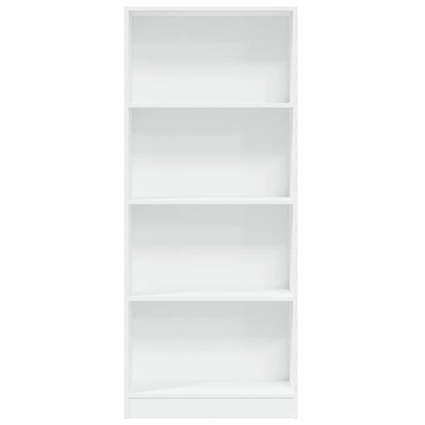 vidaXL Bokhylla vit 60x24x143 cm konstruerat trä
