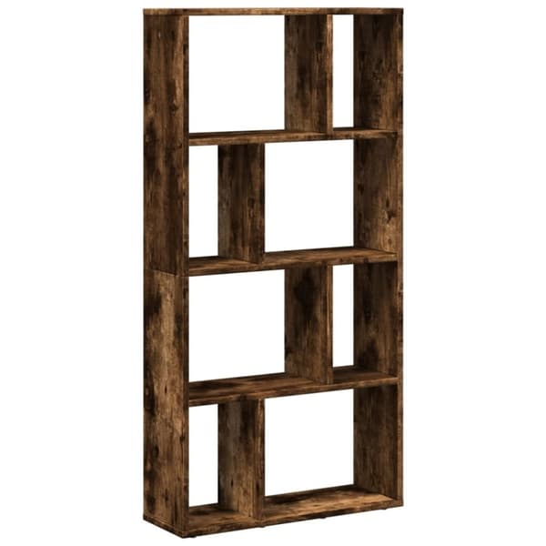 vidaXL Kirjahylly savutammi 60x20x120 cm tekninen puu