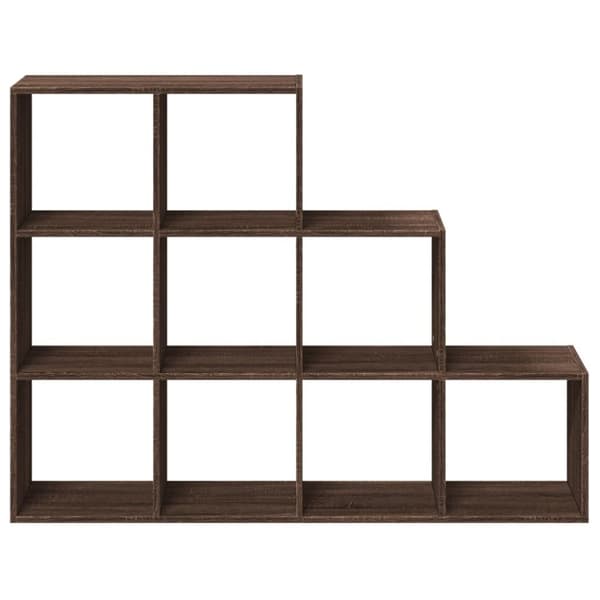vidaXL bogreol/rumdeler 137,5x29x103,5 cm konstrueret træ brun eg