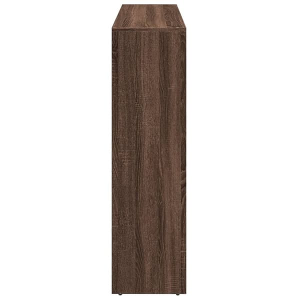 vidaXL bogreol/rumdeler 137,5x29x103,5 cm konstrueret træ brun eg