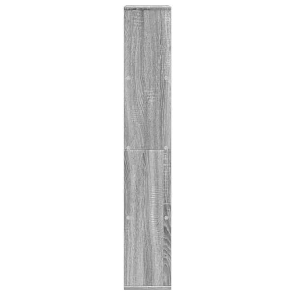 vidaXL Kirjahylly harmaa Sonoma 60x20x120 cm tekninen puu