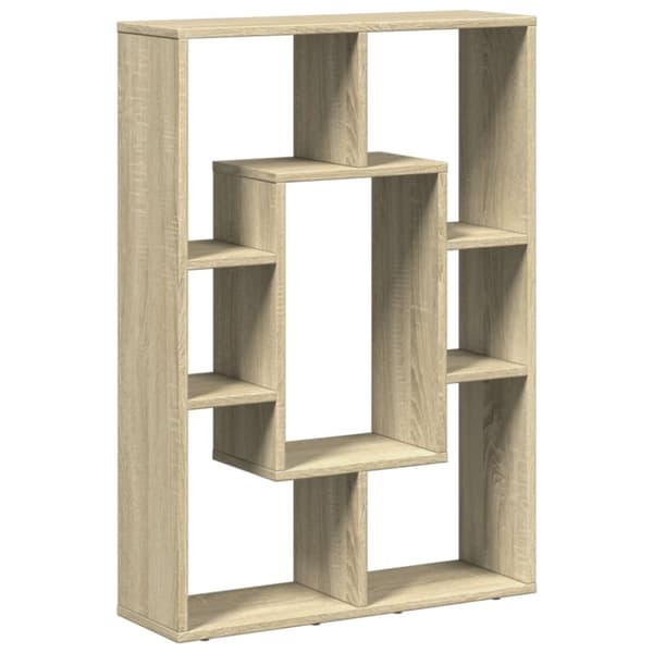 vidaXL bogreol 63x20x90 cm konstrueret træ sonoma-eg
