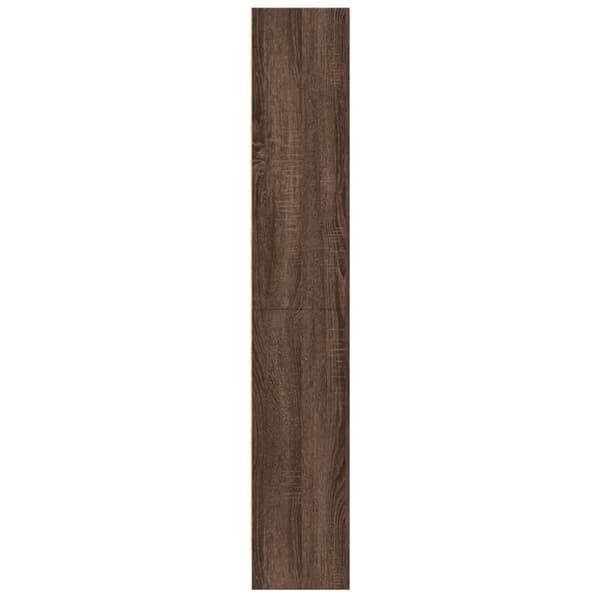 vidaXL bogreol 60x24x143 cm konstrueret træ brun egetræsfarve