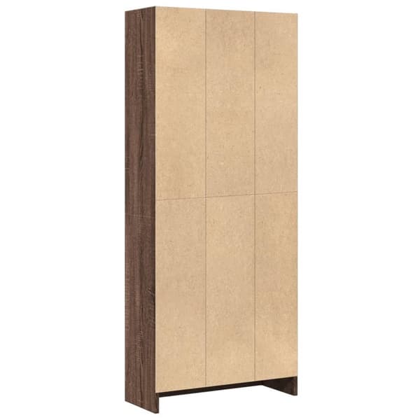 vidaXL bogreol 60x24x143 cm konstrueret træ brun egetræsfarve
