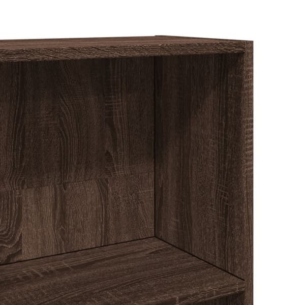 vidaXL bogreol 60x24x143 cm konstrueret træ brun egetræsfarve