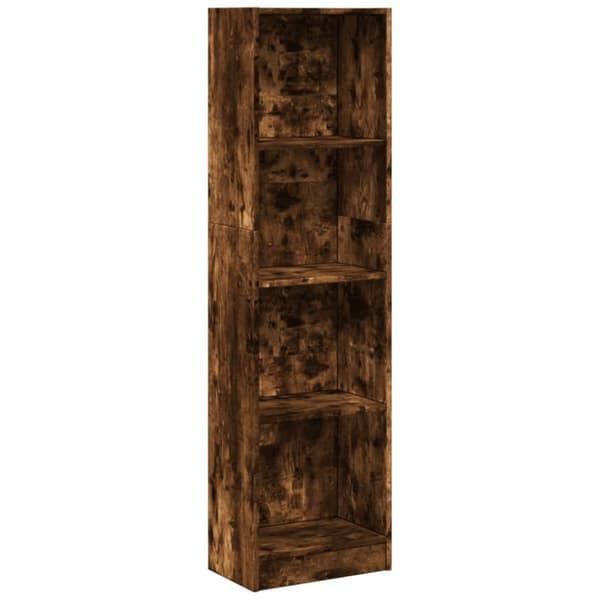 vidaXL bogreol 40x24x176 cm konstrueret træ røget egetræsfarve