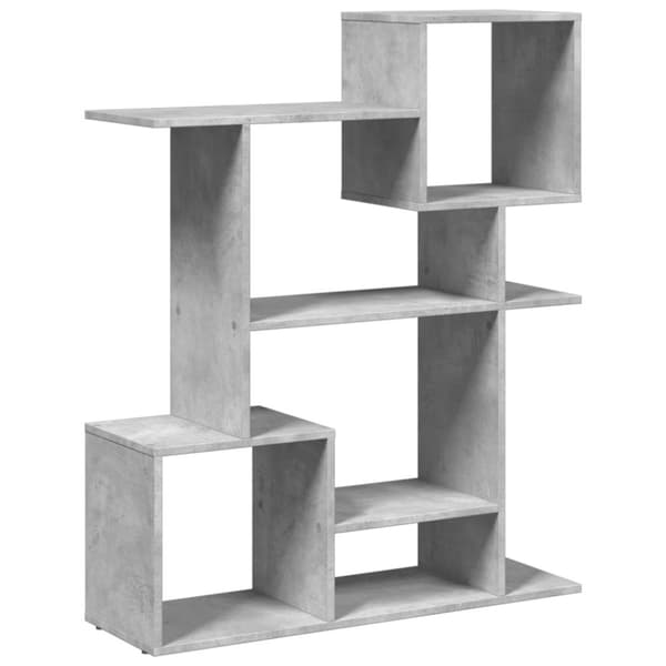 vidaXL Huoneenjakaja/kirjahylly betoninharm. 92x29x112 cm tekninen puu