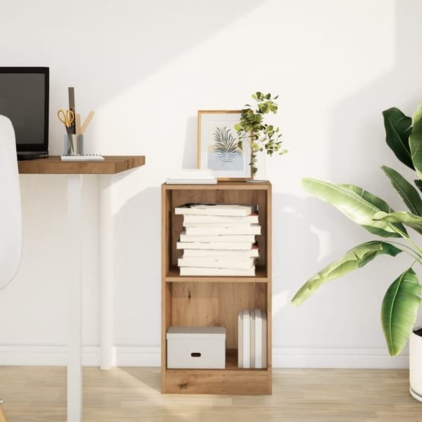 vidaXL bogreol 40x24x76 cm konstrueret træ egetræsfarvet